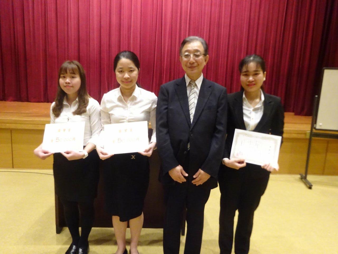 Du học sinh nhận học bổng của trường Japan International Language Academy